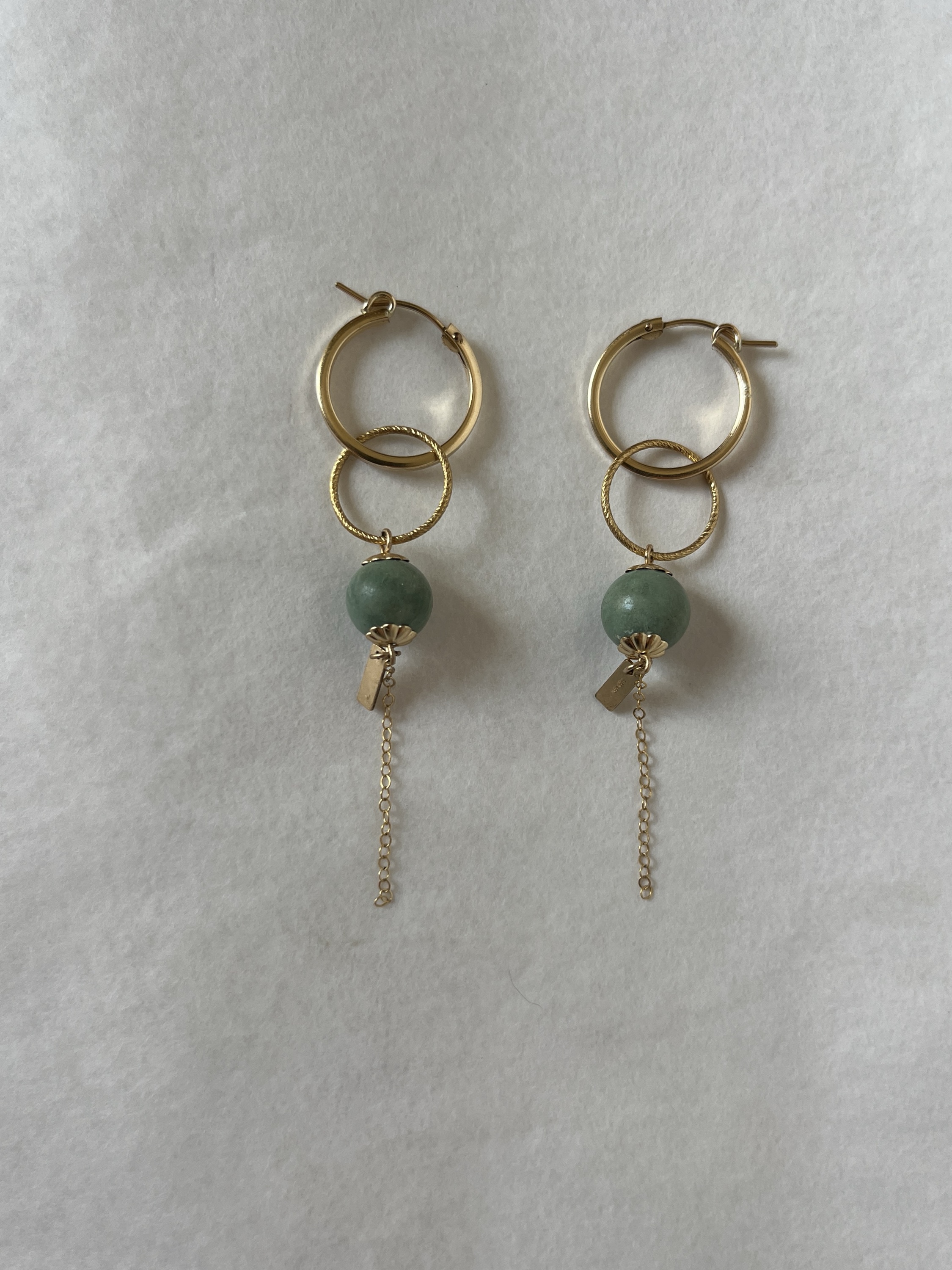 Boucles Astre #1 vert de Chypre