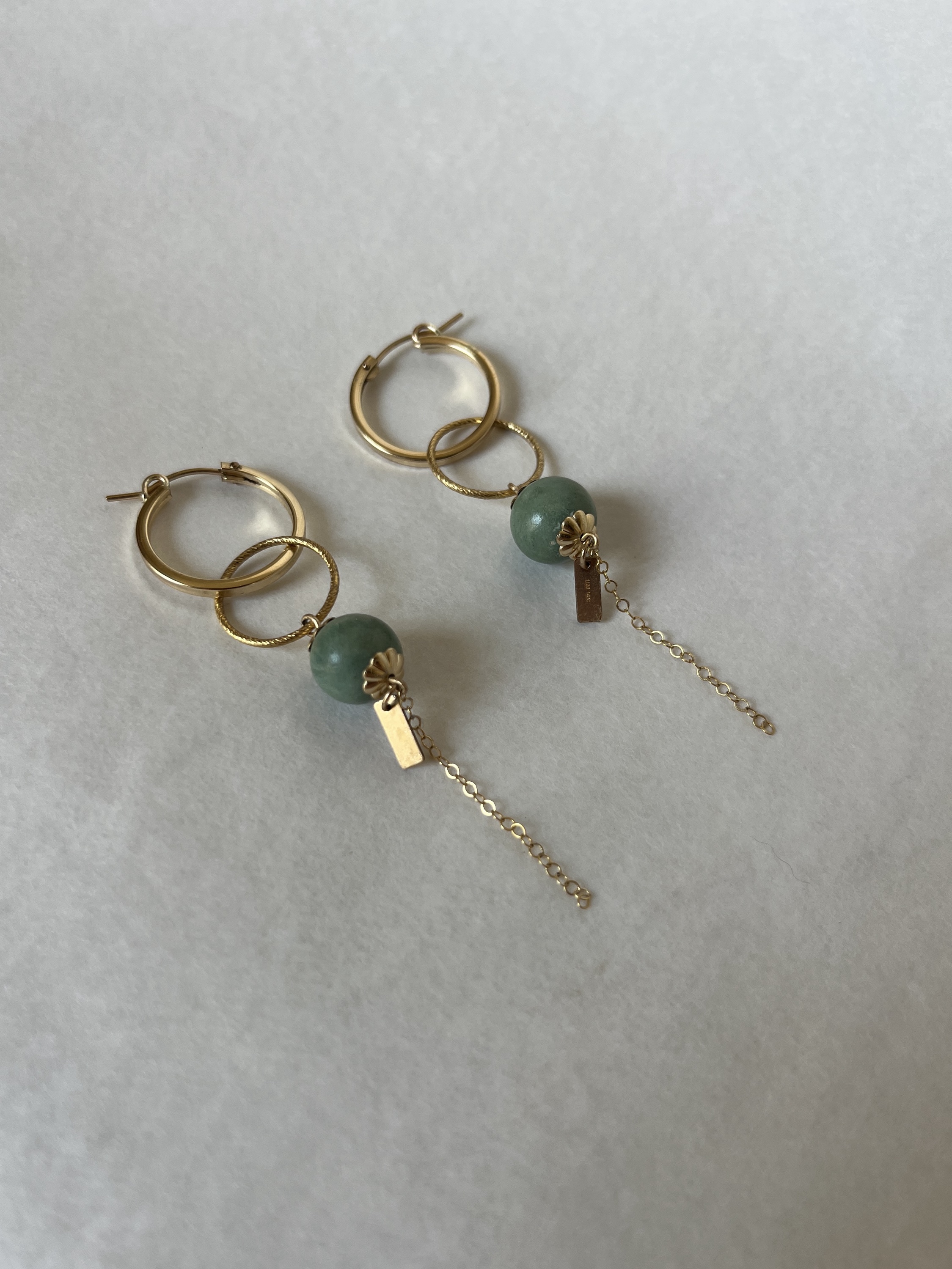 Boucles Astre #1 vert de Chypre – Image 2
